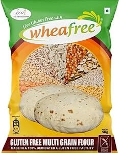 Wheafree Multigrain Gluten Free Atta (5Kg) (Pack of 1) | Soya Free | Lactose Free | Easy to Digest | Suitable for Celiacs | Healthy and Tasty | Vegetarian