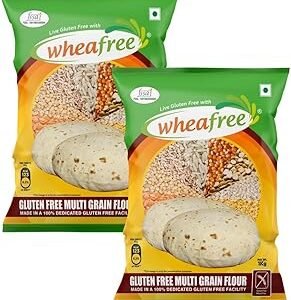 Wheafree Multigrain Gluten Free Flour (Pack of 2-1Kg each) | Soya Free | Lactose Free | Easy to Digest | Suitable for Celiacs | Healthy and Tasty | Vegetarian
