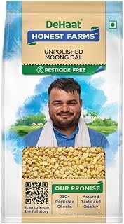 DeHaat Honest Farms Pesticide Free Unpolished Moong Dal 1 KG