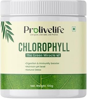 ProLiveLife Chlorophyll Powder – The Green Miracle for Digestion, Immunity, Detox & pH Balance | Natural Superfood – 100g