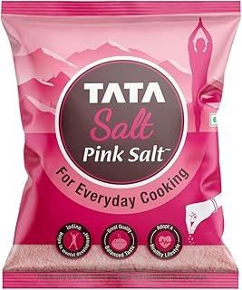 Tata Salt Pink Salt, 1kg, Rock Salt for Everyday Cooking, Sendha Salt