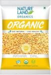 Natureland Organics Arhar/Toor Dal 1 Kg - Organic Healthy Pulses