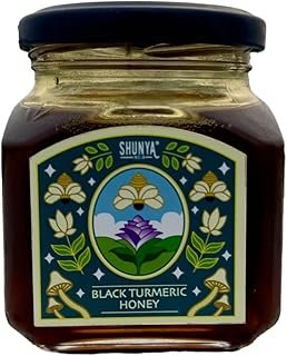 Shunya India® Black Turmeric Honey, 300 Gm - Natural Antioxidant, Boost Immunity, No Preservatives