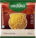 Amazon Brand - Vedaka Popular Unpolished Yellow Moong Dal, 500 g|Naturally Rich In Protein||Naturally Cholesterol free