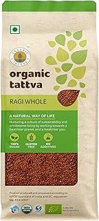 Organic Tattva, Organic Ragi Whole - 500 G | 100% Organic, Gluten Free and NO Preservatives