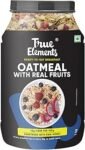 True Elements Whole Oatmeal 1kg - Overnight Oats | Breakfast Food | Healthy Diet | Oatmeal for Breakfast | Oats with Chia Seeds, Dry Fruits and Nuts | 9.8g Protein
