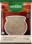 Amazon Brand - Vedaka Unpolished Little Millet | 1.5 Kg | Kutki/Samai/Same/Samulu/Chama