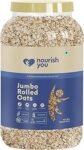 Nourish You Rolled Oats 1.2 kg – 100% Wholegrain Oatmeal | High Fiber & Protein-Rich Breakfast Cereal | Diet Food for Weight Management | Gluten-Free | No Added Sugar