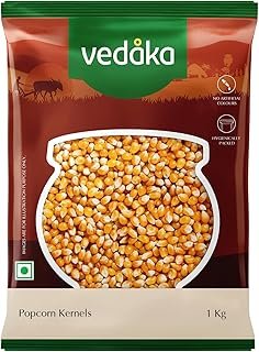 Amazon Brand - Vedaka Popcorn Kernels | 1 Kg