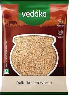Amazon Brand - Vedaka Dalia (Broken Wheat), 1 kg