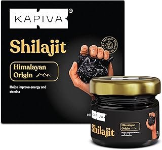 Kapiva Original Himalayan Shilajit/Shilajeet Resin 20g | 250mg/Serving | For Energy, Endurance & Vitality | 80 Servings | 100% Ayurvedic