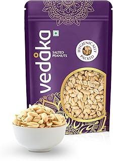 Amazon Brand - Vedaka Salted Peanuts | 200 G | Expertly Roasted To Perfection | Irresistible Crunch | Anytime Anywhere Snack