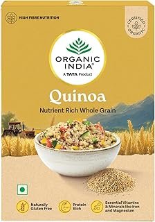 A TATA Product – Organic India Quinoa – 500g | Nutrient-Rich Whole Grain | Protein-Rich | Gluten-Free | Source of Iron & Magnesium