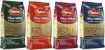 Manna Millets 2kg Whole Grains Combo Pack of 4, Foxtail, Kodo, Little,Barnyard. Certified low GI. Unpolished. Natural Grains, 500g (Pack of 4)